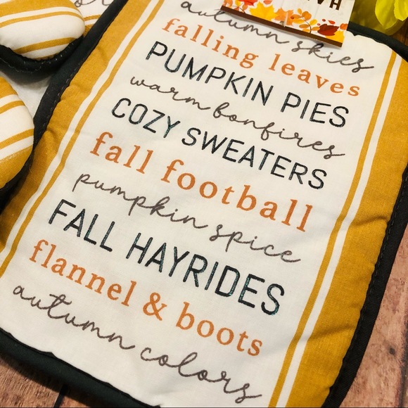 Fall Sentiments 4 Pc Kitchen Set - Picture 2 of 6